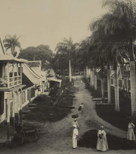 Malibatumstraat te Paramaribo 1904
