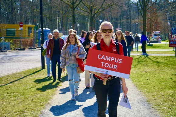 Foto van de campus tour