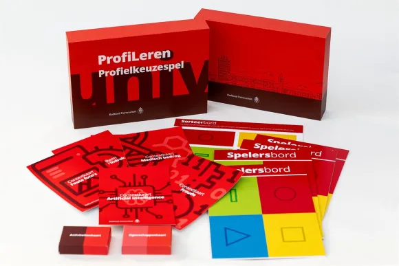 Foto Profielkeuzespel Profileren doos en inhoud
