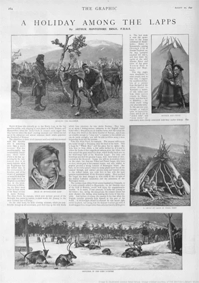 “A Holiday Among the Lapps.” The Graphic (21 August 1897), p. 264. Image retrieved from the British Newspaper Archive.