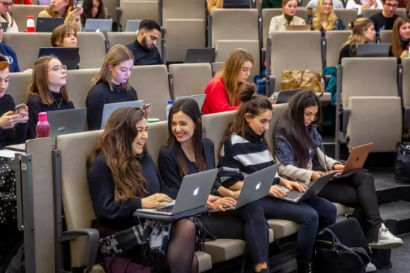 Radboud Students at a Lecture