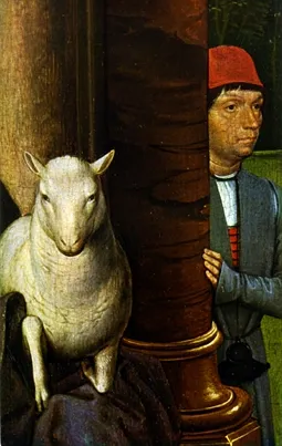 Fragment of Donne Triptych by Hans Memling