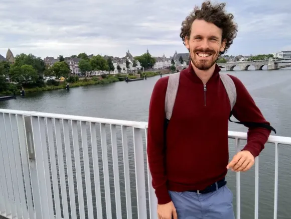 Ben van Enk op brug