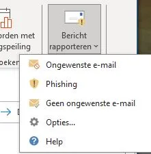 Hoe je een bericht kan rapporteren als phishing