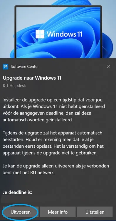 Melding upgrade Windows 11