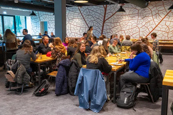 Lunch tijdens de introductiebijeenkomst