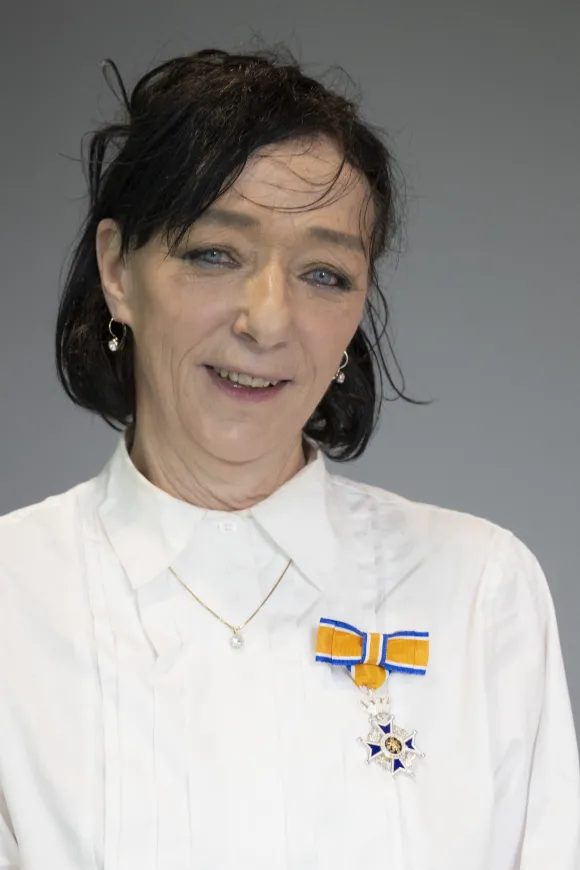Noëlle Aarts with her royal distinction