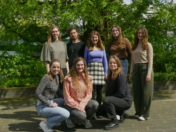 Photo of the 8 members of the RIBES PhD council