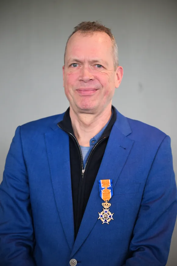 Vincent Hunink with his royal distinction