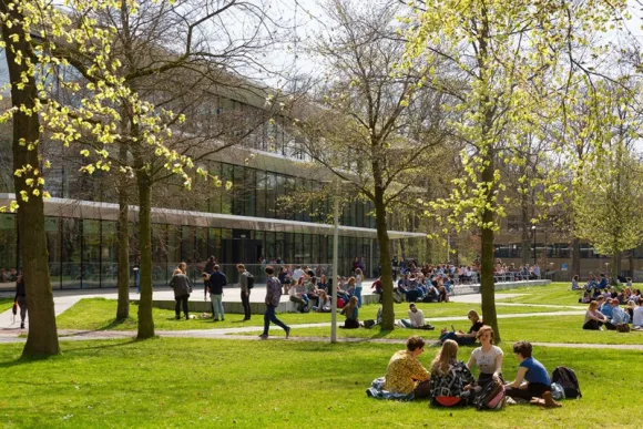 Green walking route on Nijmegen campus