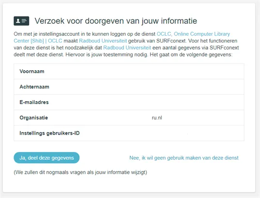 screenshot Toestemminggegevens 