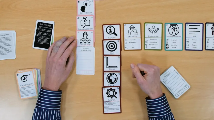 Kaartjes van het skill deck