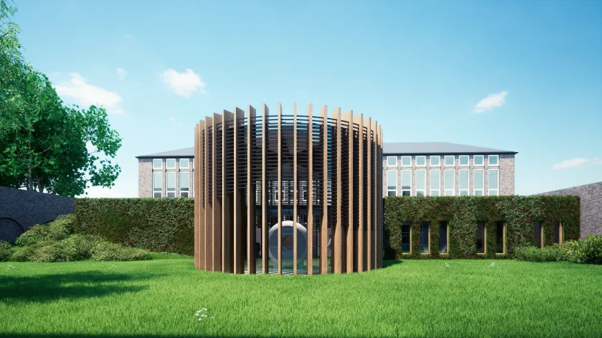Impressie gebouw 14 tesla MRI scanner