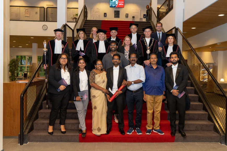 Picture of dr. Aravindh Nivas Marimuthu at PhD defense