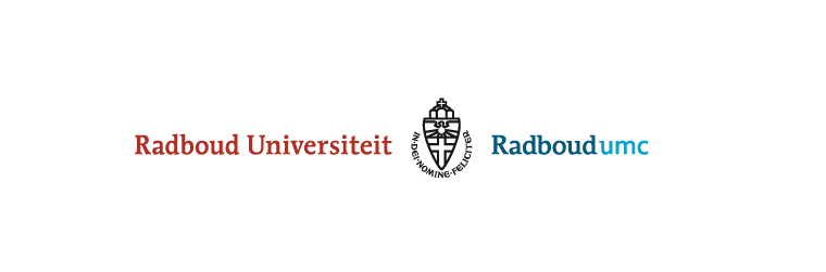 Het combinatielogo van de Radboud Universiteit en het Radboudumc