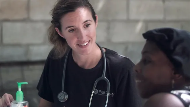 Doctor listens to patient