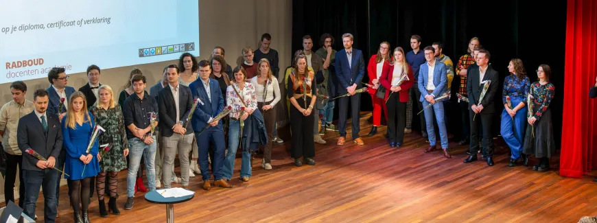 diploma-uitreiking eenjarige educatieve master docentenacademie