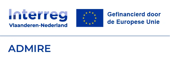 Woordmerk van Interreg Vlaanderen-Nederland, gefinancierd door de Europese Unie