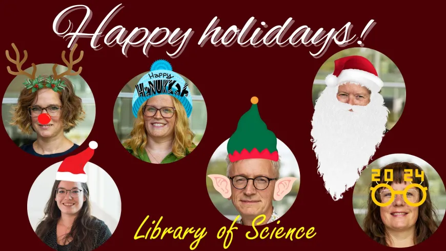Kerstgroet Library of Science 2023