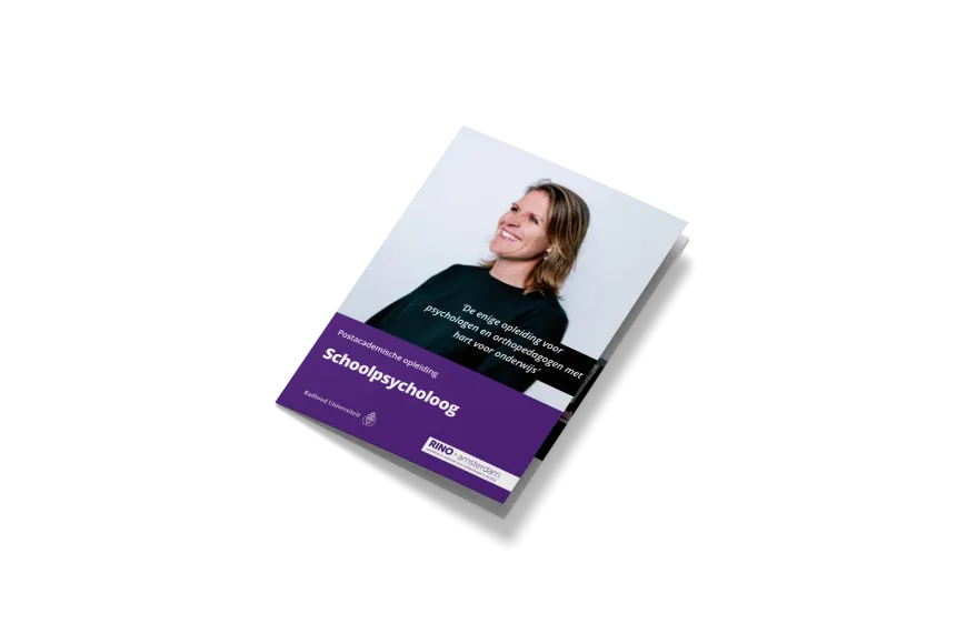 Brochurecover beroepsopleiding Schoolpsycholoog