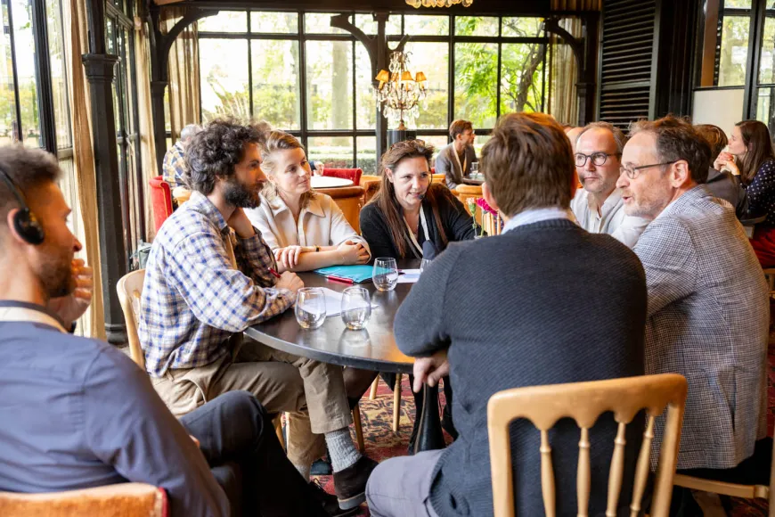 Het ethiek-team van NOLAI in gesprek met docenten en schoolleiders op de NOLAI Meet up