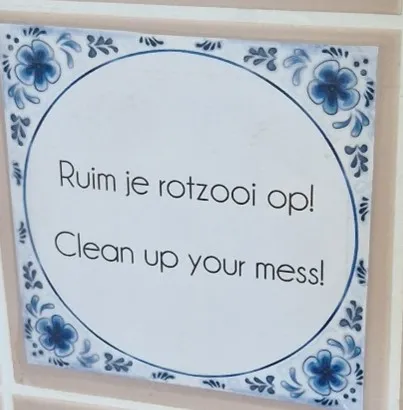 Ruim je rotzooi op