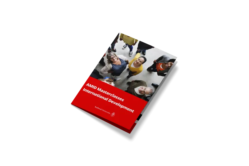Cover brochure AMID Masterclass Internationale Ontwikkeling