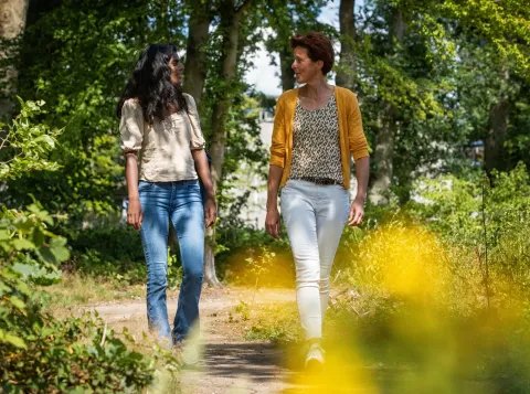 Medewerkers op de campus