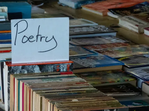 Sale of poetry books