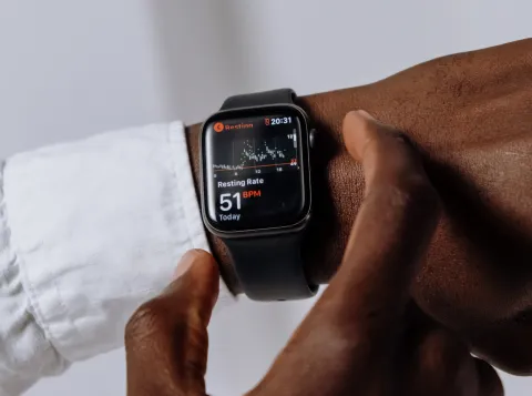 Apple Watch met gezondheidsdata