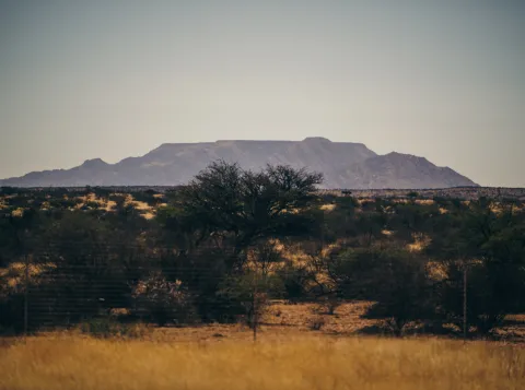 De Gamsberg in Namibie. Credit: Barbara Kerkhof