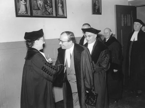 Felicitaties voor Christine Mohrmann (1953)