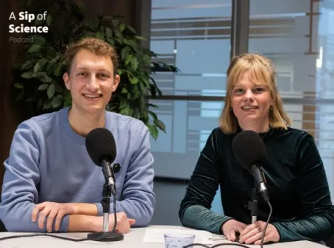 Podcast Sip of Science Martijn en Simone