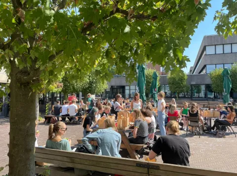Lunch tijdens start je studie met skills