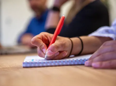 schrijvende hand