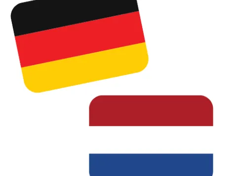 German and Dutch flags