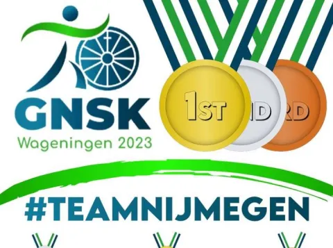 overzicht medailles van Team Nijmegen tijdens de GNSK 2023