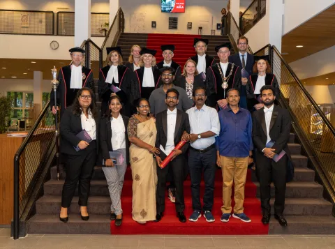 Picture of dr. Aravindh Nivas Marimuthu at PhD defense