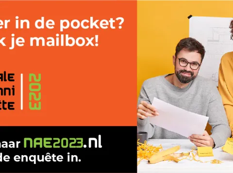 banner van de Nationale Alumni Enquete 2023