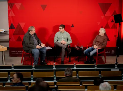 Cees Leijenhorst, Daniel DeRock en Marc Davidson - Foto Ramon Tjan
