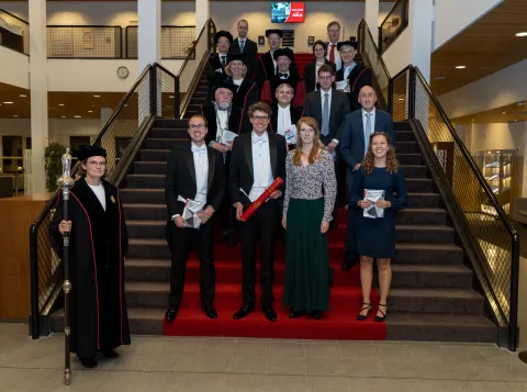 Kas Houthuijs after defending his PhD Thesis
