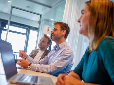 Staff in a meeting