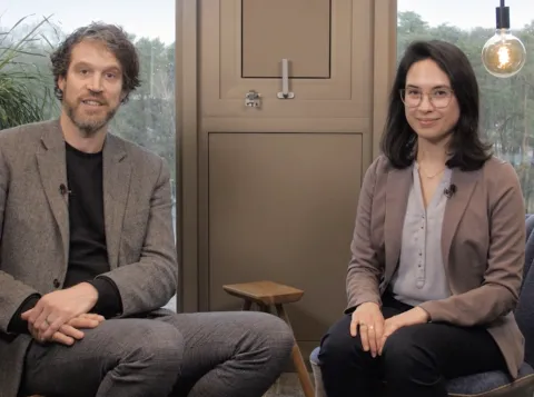 Picture of two researchers