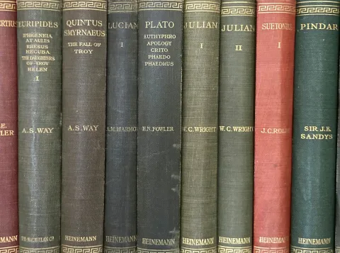 Loeb Classical Library selection of books in chronological order