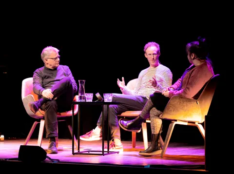 Evert van der Zweerde, Kenne Peters en Maïté Tjon A Hie bij Cultureel conflict: Russische podiumgasten, weren of verwelkomen? | Lezing, gesprek en concert