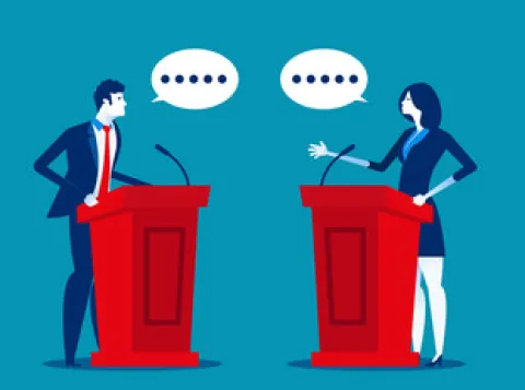 Debatteren