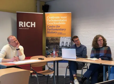 Historicus Bart Stol gaf op dinsdag 12 maart een lunchlezing bij de RICH onderzoeksgroep ‘The Eighties’ over het Verdrag van Maastricht en de aanloop hiernaar toe.