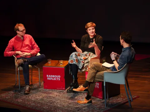 Floris de Lange, Nina de Boer and Frank van Caspel at Seeing with Your Brain. We All Have Our Own Reality