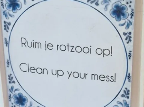 Ruim je rotzooi op