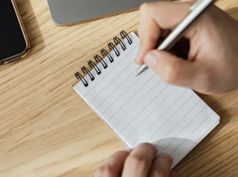 pen met notitieblok
